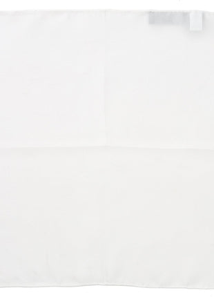 White Silk Pocket Square