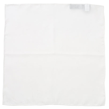 White Silk Pocket Square
