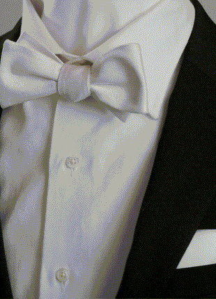 White Silk Pocket Square