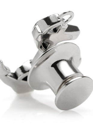 Anchor Sterling Silver 3D Lapel Pin