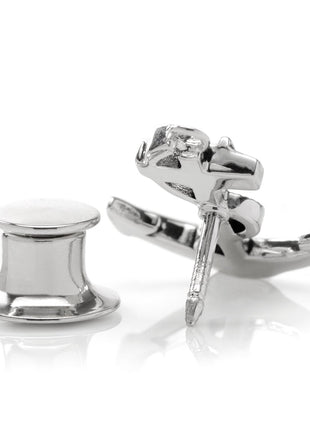 Anchor Sterling Silver 3D Lapel Pin