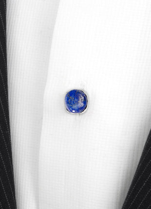 Sterling Silver Classic Formal Lapis 5-Studs