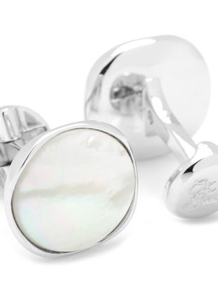 Sterling Silver Classic Formal Mother of Pearl 5-Stud Set