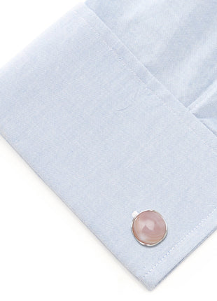 Sterling Silver Classic Formal Pink Mother of Pearl 5-Stud Set