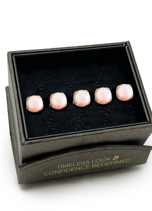 Sterling Silver Classic Formal Pink Mother of Pearl 5-Studs
