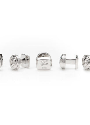 Modern Knot Sterling Silver 5-Studs