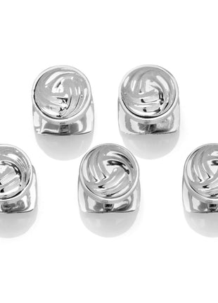 Modern Knot Sterling Silver 5-Studs