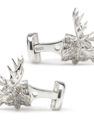 Antique Sterling Silver Moose Cufflinks