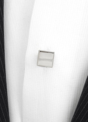 Sterling Silver Rope Square 5-Studs