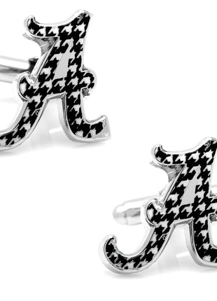 NCAA University of Alabama Houndstooth Cufflinks