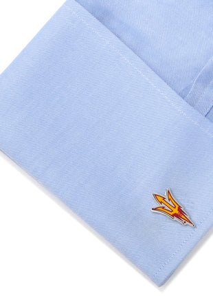 NCAA Arizona State University Sun Devils Pitchfork Cufflinks