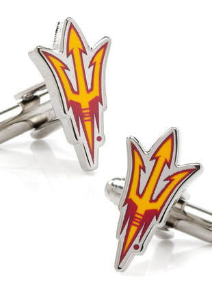 NCAA Arizona State University Sun Devils Pitchfork Cufflinks