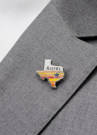 MLB Houston Astros Tequila Sunrise Lapel Pin