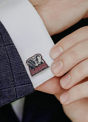 NCAA Alabama University Elephant Mascot Cufflinks