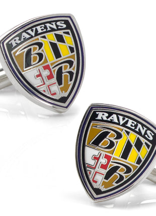 NFL Baltimore Ravens Shield Cufflinks