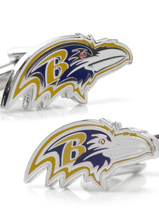 NFL Baltimore Ravens Cufflinks and Shield Tie Bar Gift Set