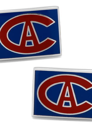 NHL Montreal Canadiens Throwback Logo Cufflinks