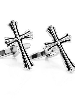 Silver Cross Cufflinks