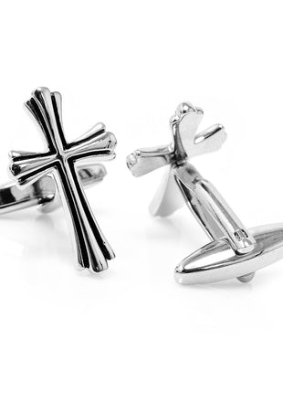 Silver Cross Cufflinks
