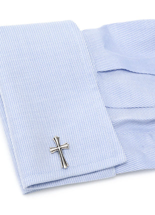 Silver Cross Cufflinks