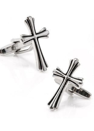 Silver Cross Cufflinks