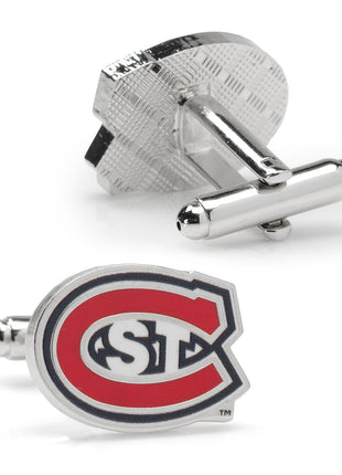 NCAA St. Cloud State Husky Mascot Cufflinks