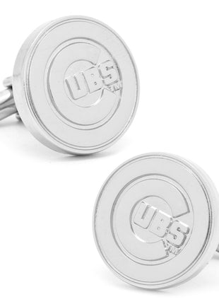 MLB Chicago Cubs Silver Edition Cufflinks