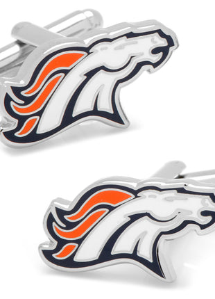 NFL Denver Broncos Cufflinks and Tie Bar Gift Set