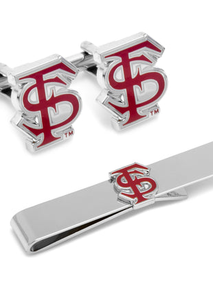 NCAA Florida State University Cufflinks and Tie Bar Gift Set