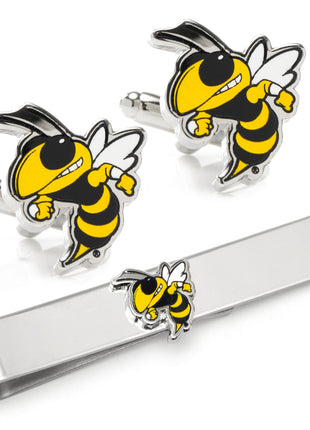 NCAA Georgia Tech Yellow Jackets Cufflinks and Tie Bar Gift Set