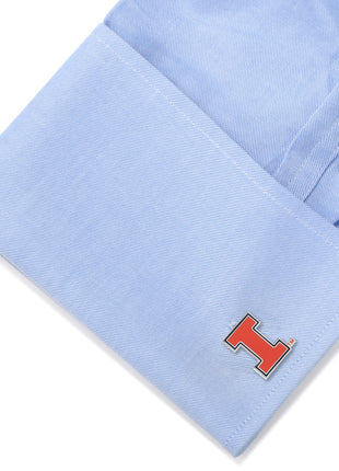 NCAA University of Illinois Fighting Illini Cufflinks
