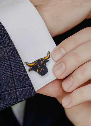 NCAA Mankato State Stomper Mascot Cufflinks