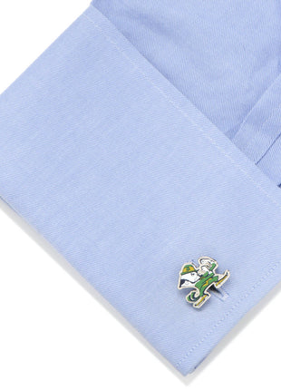 NCAA Notre Dame University Fighting Leprechaun Cufflinks