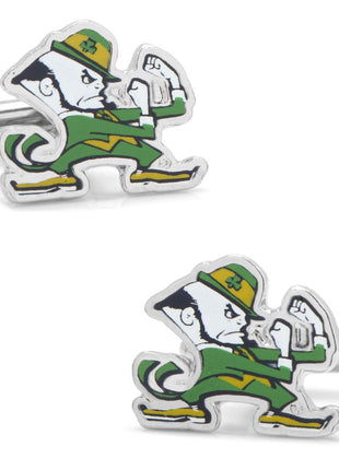 NCAA Notre Dame University Fighting Leprechaun Cufflinks