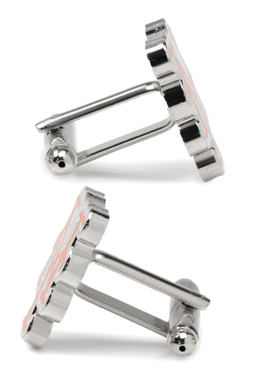 MLB New York Mets Silver Cufflinks