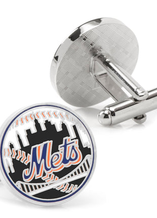 MLB New York Mets Baseball Cufflinks