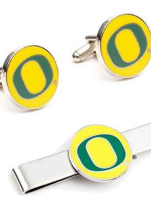 NCAA Oregon Ducks Cufflinks and Tie Bar Gift Set