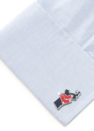 MLB Boston Red Sox State Shaped Cufflinks