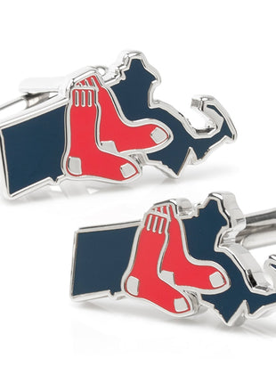 MLB Boston Red Sox State Shaped Cufflinks