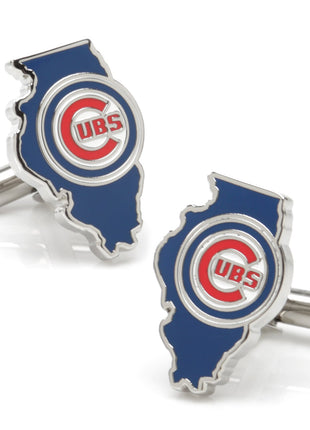 MLB Chicago Cubs State Shaped Cufflinks