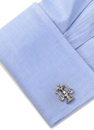 Silver Scales of Justice Cufflinks