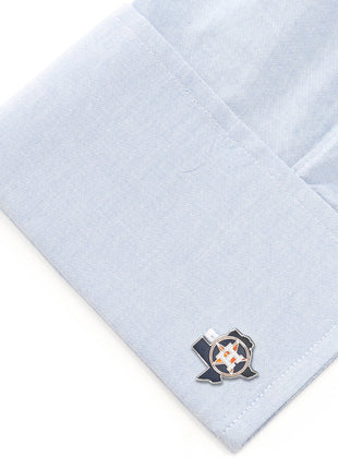 MLB Houston Astros State Shaped Cufflinks