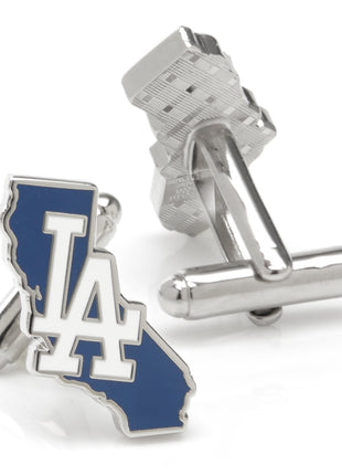 MLB LA Dodgers State Shaped Cufflinks
