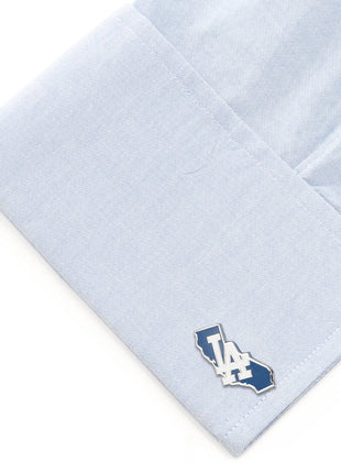 MLB LA Dodgers State Shaped Cufflinks