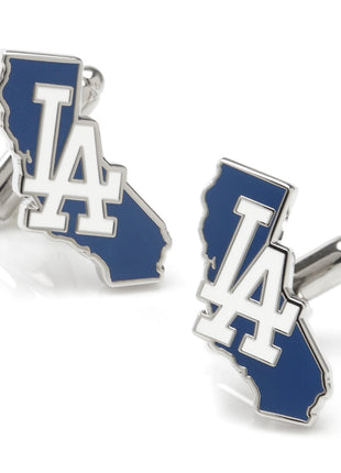 MLB LA Dodgers State Shaped Cufflinks