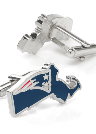 NFL New England Patriots State Shaped Cufflinks