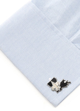 NFL New Orleans Saints State Shaped Cufflinks