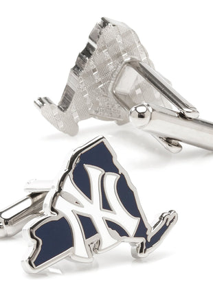 MLB New York Yankees State Shaped Cufflinks