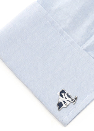 MLB New York Yankees State Shaped Cufflinks