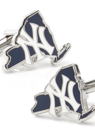 MLB New York Yankees State Shaped Cufflinks